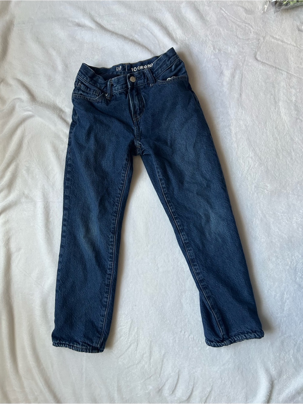 GAP Kids Boys Size 10 Original Jeans Fleece Lined Blue Denim Winter Pants